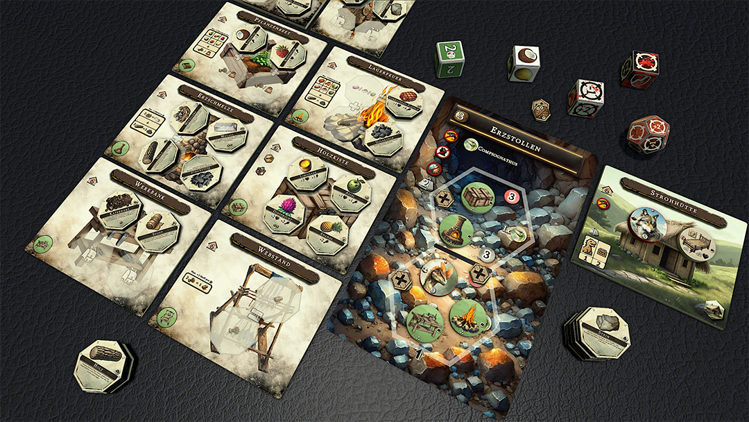 Crafting tools from resources you scavenge is key to survival